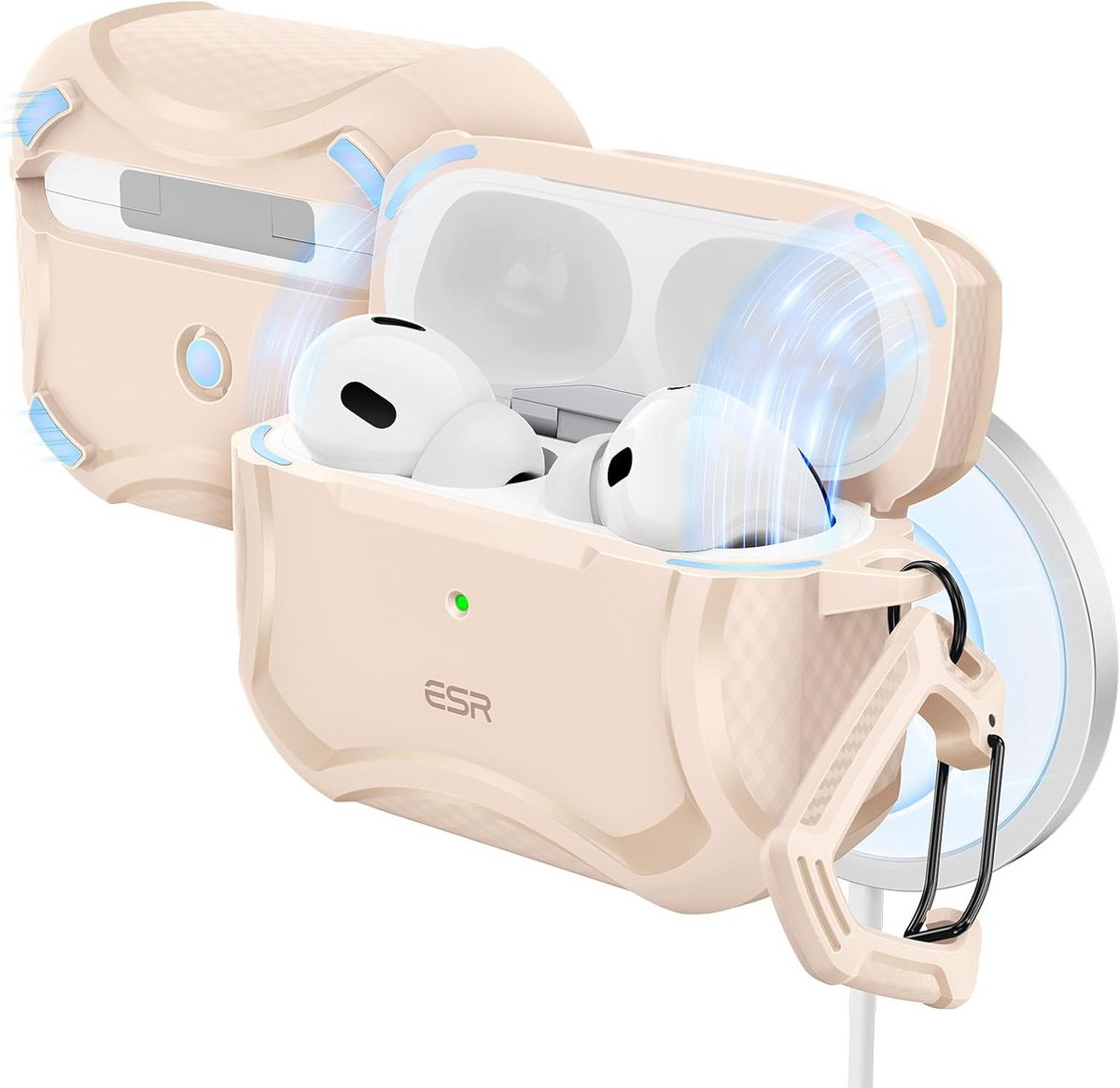 Robuuste Hoes voor AirPods Pro 2e & 1e Generatie met MagSafe en Valbescherming