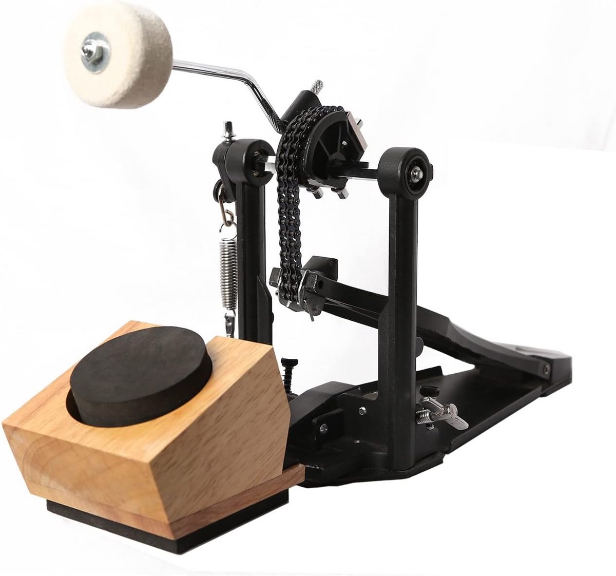 Oefenpad voor Bassdrum met Slagwerk - Draagbaar Kick Drum Oefenmateriaal