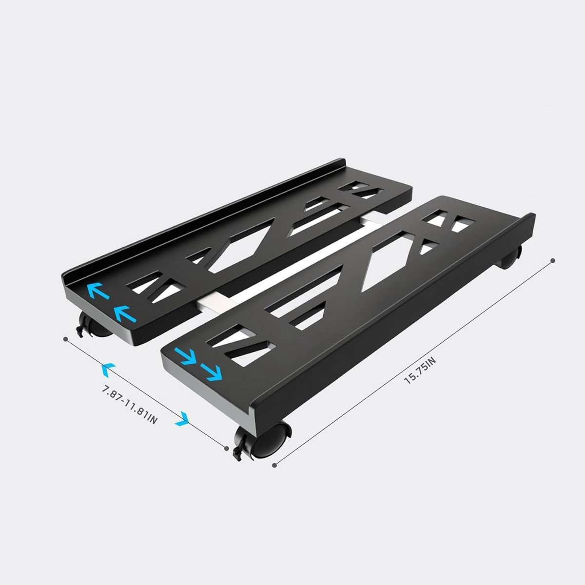 Verrijdbare PC Houder met Zwenkwielen voor Desktop Tower - Universele Computer Standaard