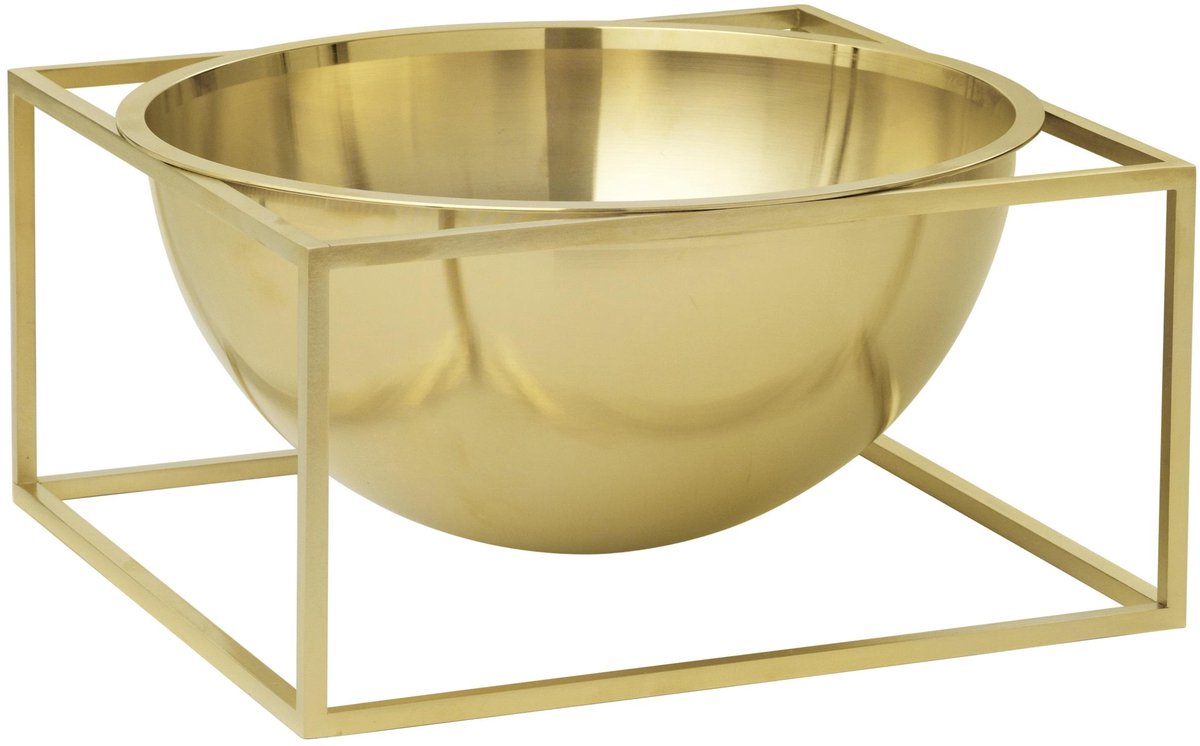 Kubus Bowl Centerpiece Schaal Large Ø23 Goud
