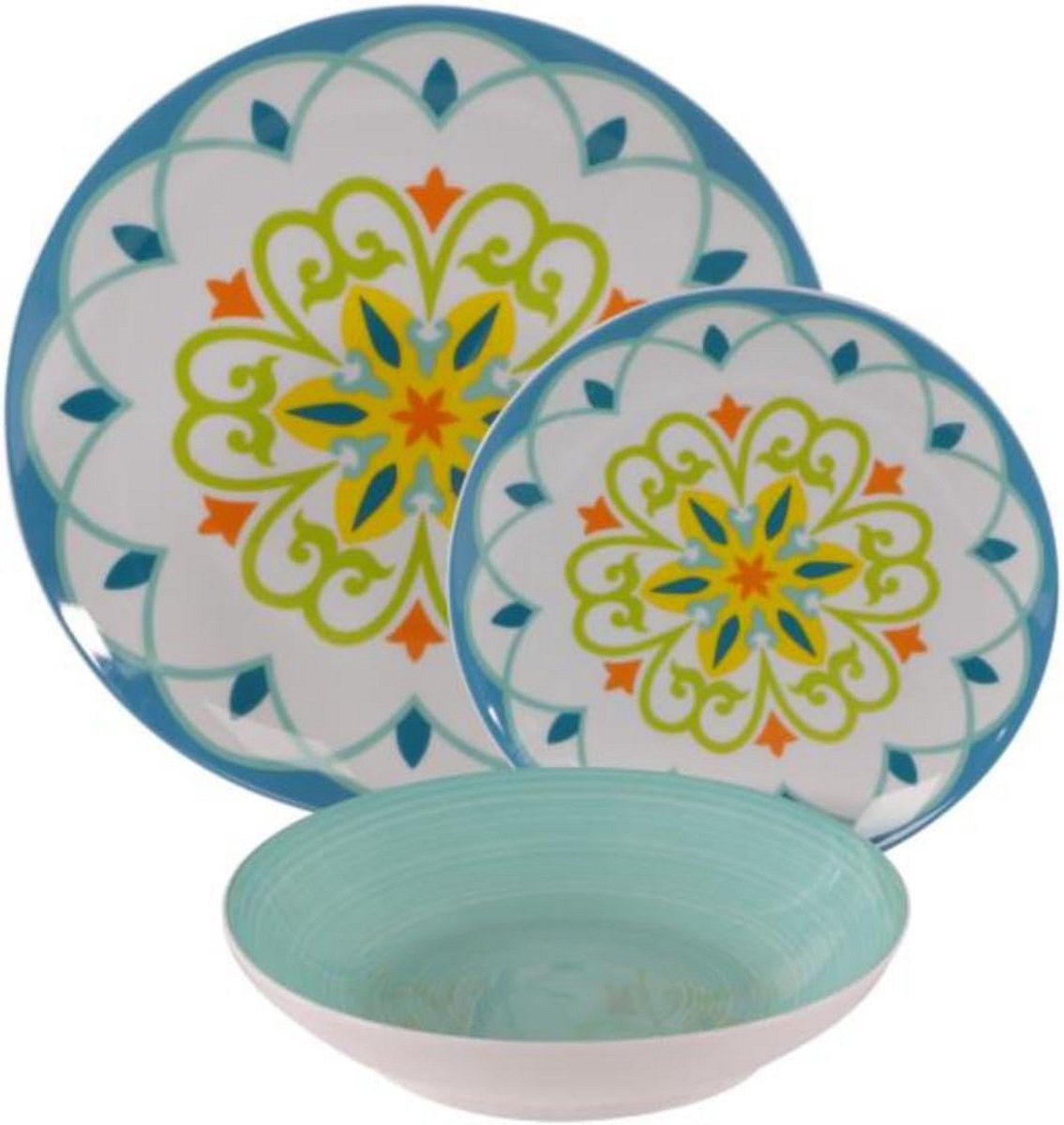 Tafelset Cordoba 18-delig Lichtblauw Porselein Servies