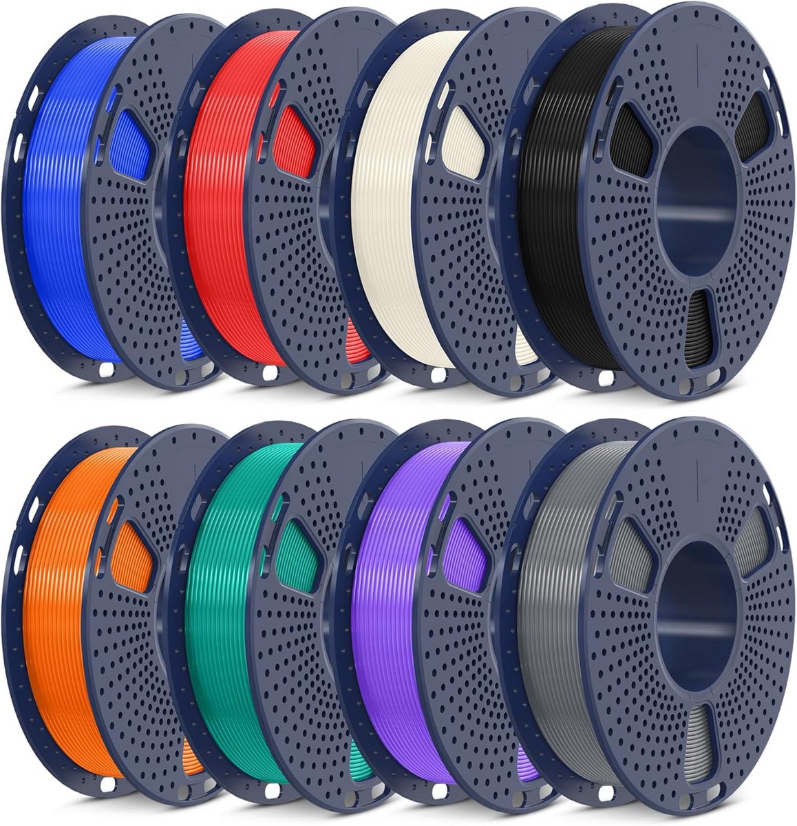 8 Kleuren ASA Filament 1.75mm Set - UV, Regen & Hittebestendig 3D Printer Materiaal
