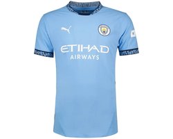 Puma Manchester City Fc Authentic 24/25 Thuis T-shirt Met Korte Mouwen Blauw L