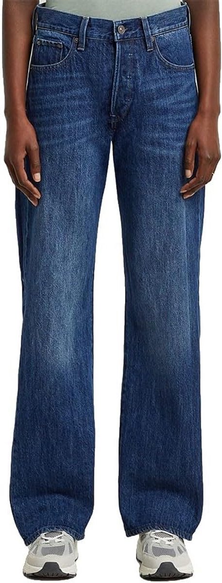 Dames Jeans Boyfriend Fit Lage Taille Gebogen 3D Pasvorm