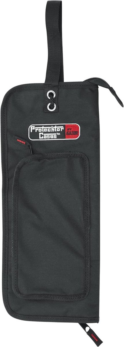 Gevoerde Drumstok Tas van Nylon voor Drumsticks en Percussie Mallets - Zwart