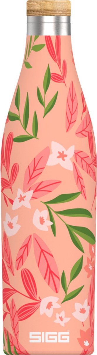 SIGG | Meridian Sumatra 0.5 L Flowers pink-red | RVS Drinkfles