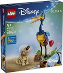 Emballage de l'ensemble LEGO Disney Kevin & Dug avec l'oiseau coloré Kevin et le chien Dug avec une collerette.