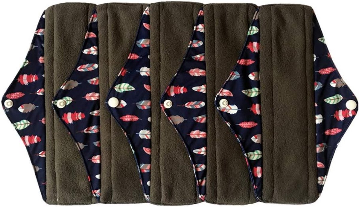 5 Stuks Herbruikbare Menstruatie Ondergoed met Bamboe - Regular