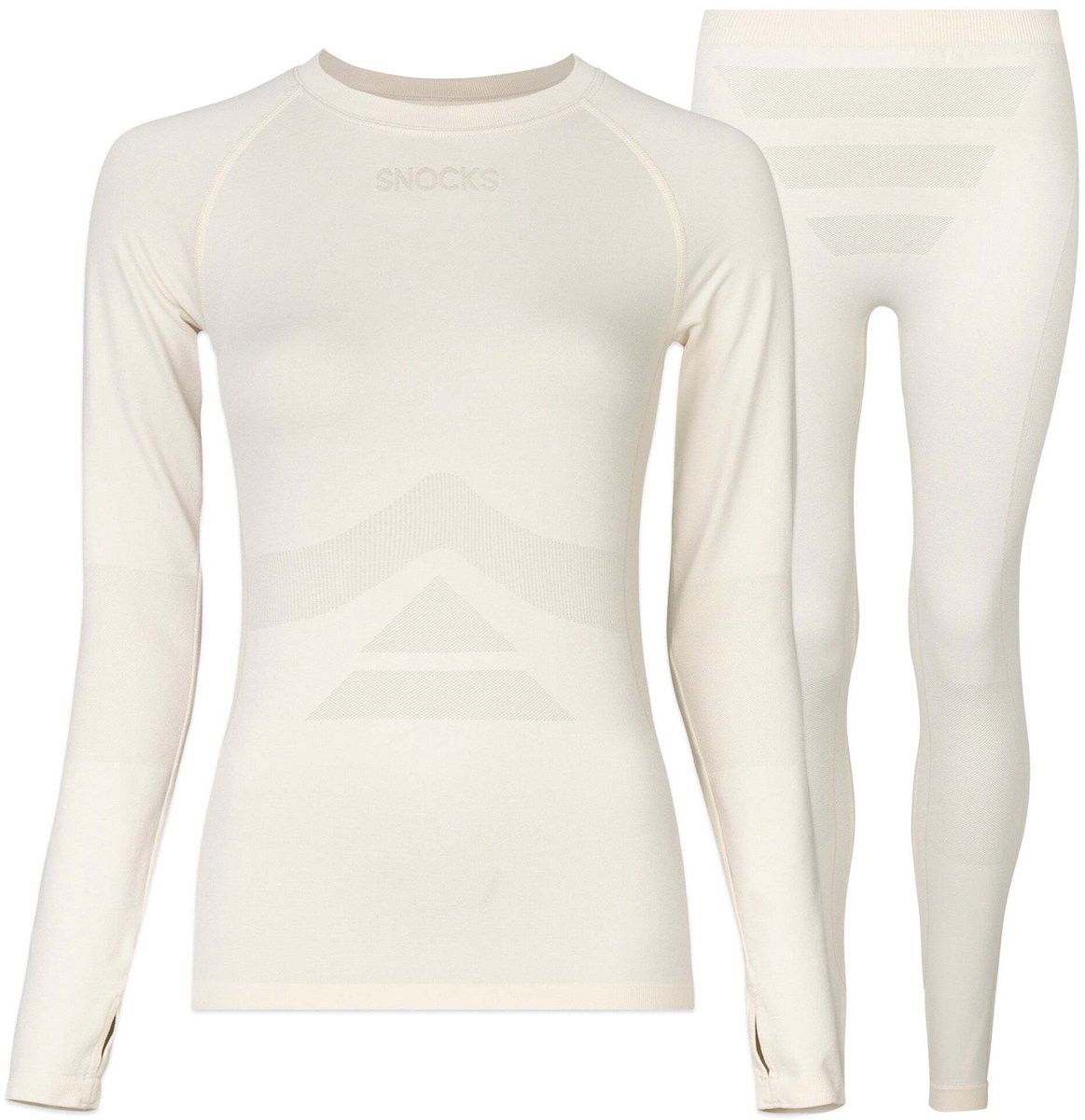 SNOCKS Thermo Ondergoed Dames - Thermoshirt & Thermobroek - Warm & Ademend - Comfortabele Pasvorm - 1 Set