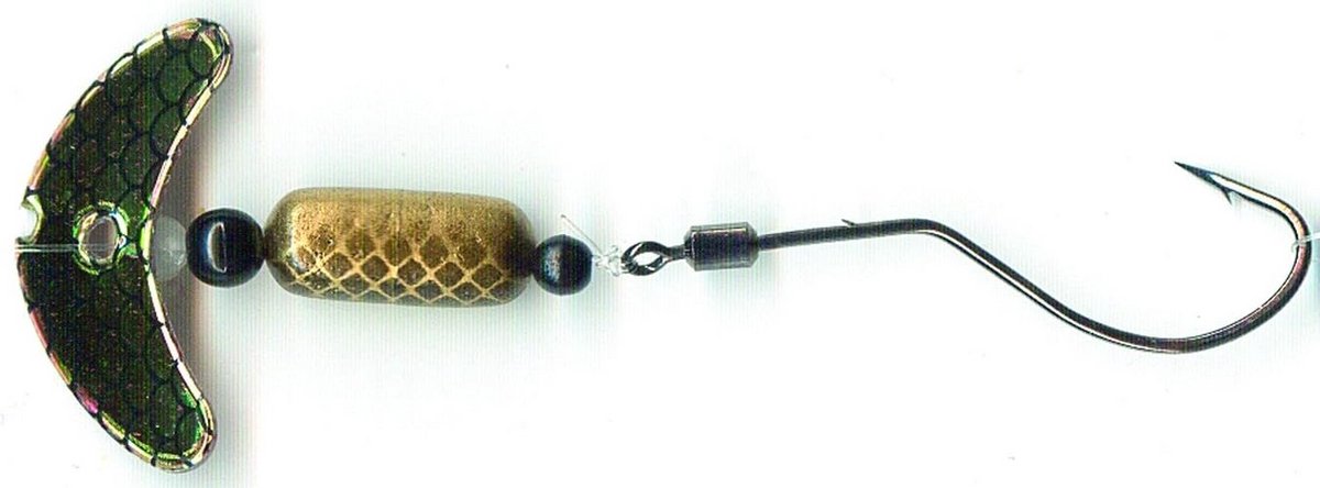 Spinneraas Kunstaas Jerkbait met Smile Blade voor Baars en Roofvis