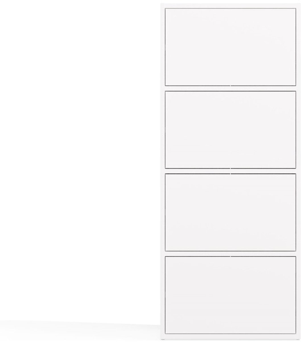 Topeshop ALMA - Dressoir - 4 deuren - Wit - TIP-ON systeem