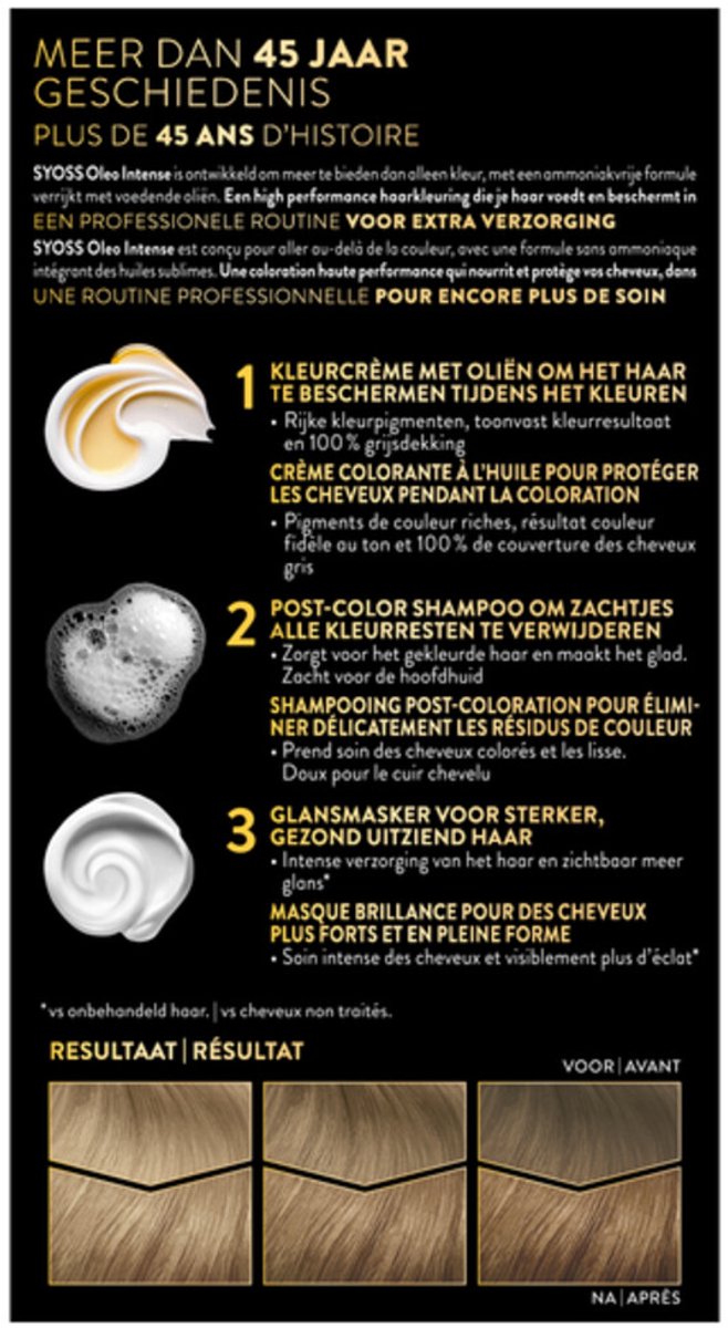SYOSS Color Oleo Intense 8-05 Beige Blond - 1 stuk