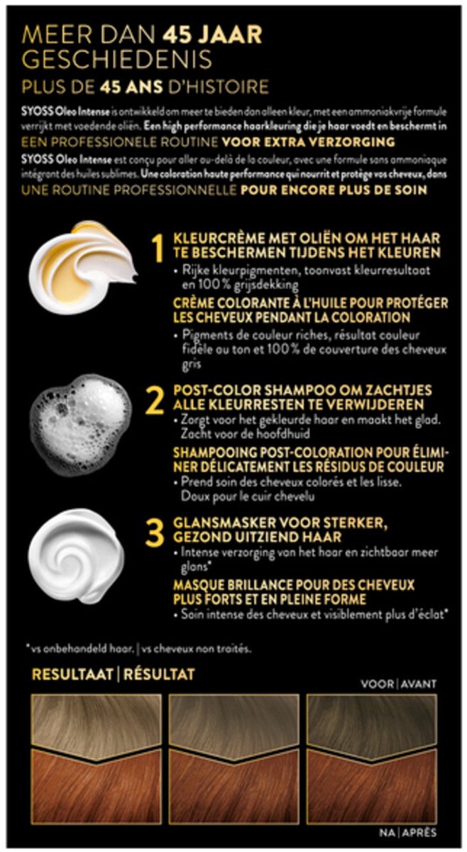 SYOSS Color Oleo Intense 6-76 Warm Koperblond Haarverf - 1 stuk