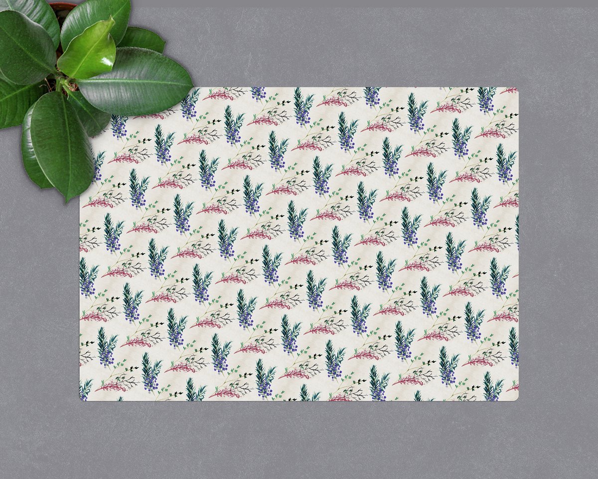 Coloray Vloerbeschermer - Sparrentakken Vloerbeschermer Bureaustoel - 100x70 cm - Veelkleurig Vloerbeschermer Groot - Vloerbeschermer Bureaustoel Tapijt - PVC Vloerbeschermer - Rechthoekige Mat - Natuur Thema