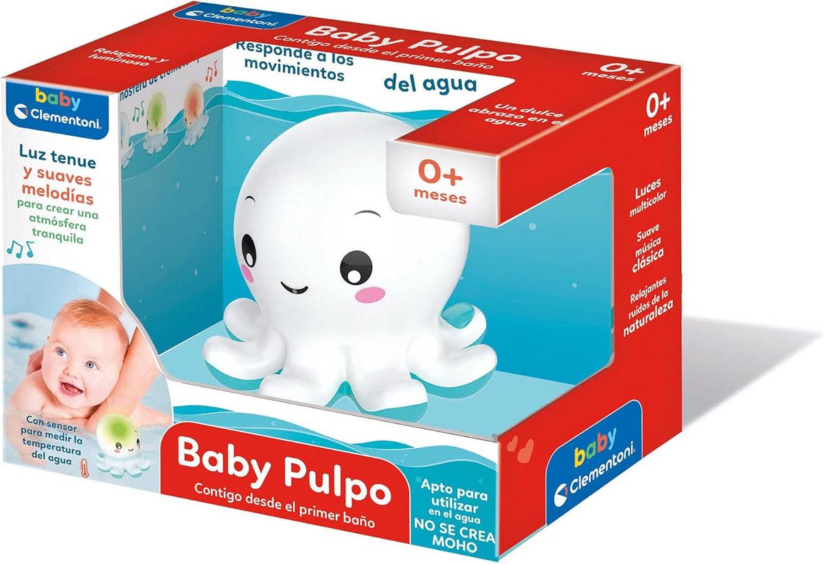 Interactief Baby Bad Octopus met Licht- en Muziekfuncties