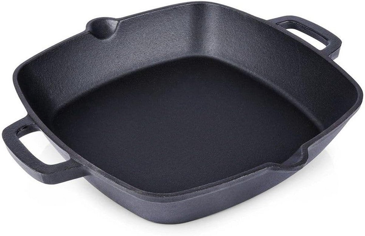 Gietijzeren Ovenschaal 25x25 cm Vierkant