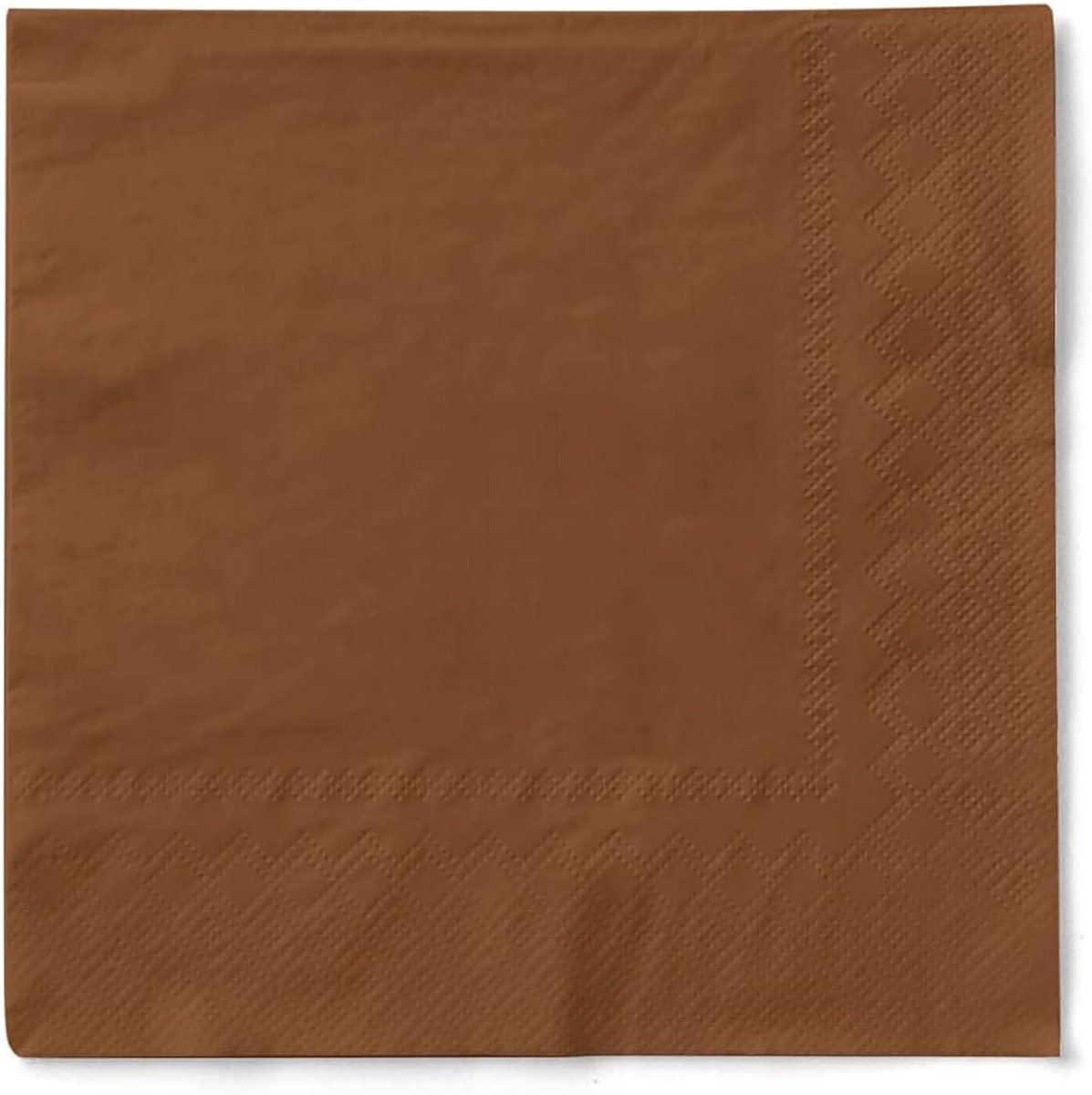 Luxe Bronzen Servetten 3-laags Tissue (33x33 cm) - 100 Stuks - Perfect voor Feestjes