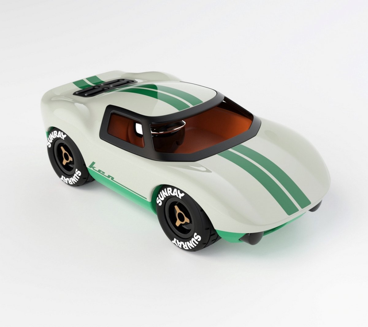 Playforever - Speelgoedauto - Ken Cline - Wit