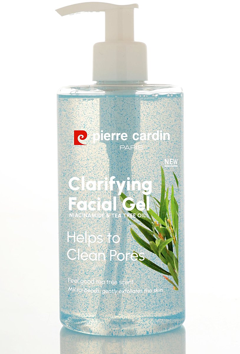 Pierre Cardin Clarifying Facial Gel with Niacinamide & Tea Tree Oil-350 ML