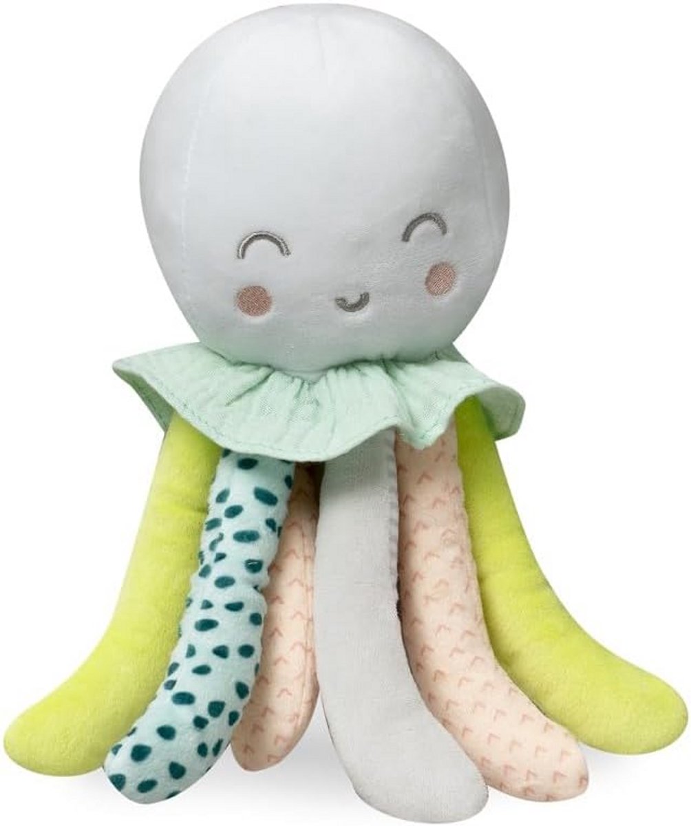 Zachte Pluche Rammelaar Octopus Knuffeldier voor Baby's