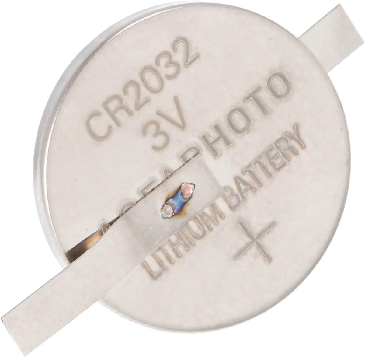 CR2032 Knoopcel Batterij met Soldeerlip in Z-vorm - Oplaadbare Lithium Cel