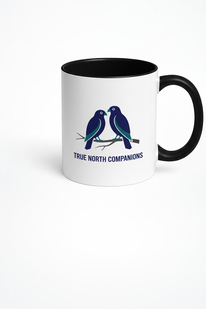 Mok 'True North Companions' met Vogels | Uniek Keramisch Design