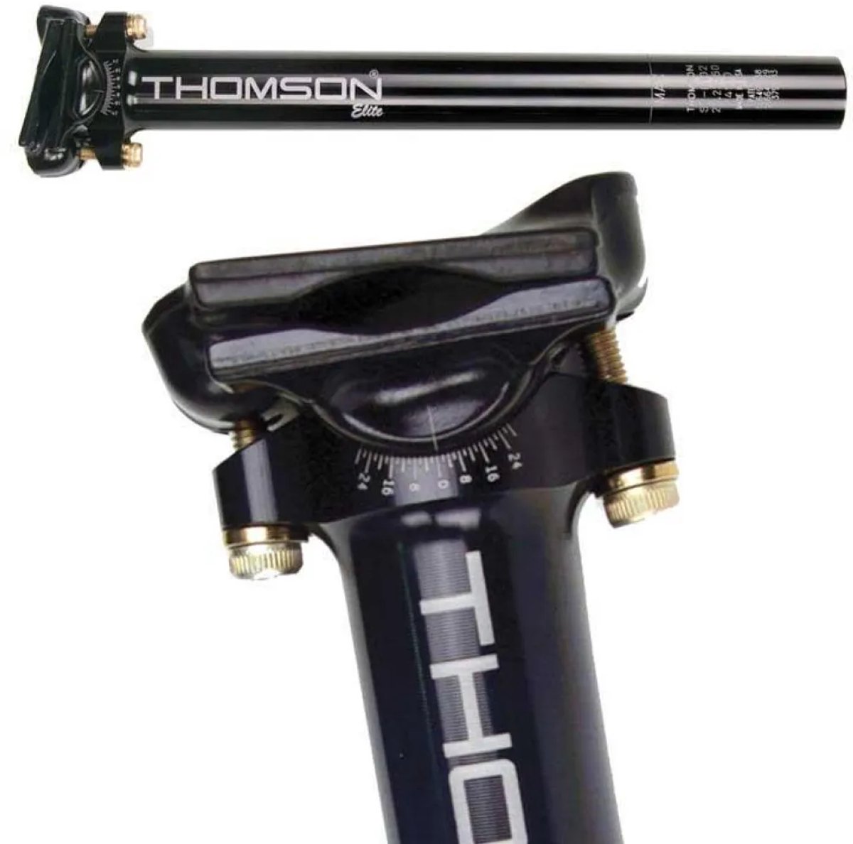 Thomson Elite 367 Mm Zadelpen Zwart 367 mm / 31.6 mm