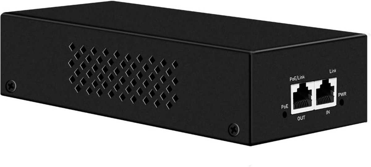 Krachtige 2.5G PoE++ Injector 90W Power over Ethernet Adapter met Gigabit Snelheden