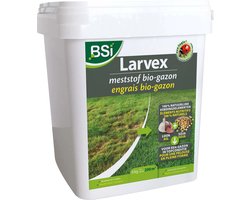 BSI - Larvex Gazon - Gazonmeststof van 100 % organische en hernieuwbare grondstoffen - 6 kg voor 200 m²