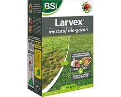 BSI - Larvex Gazon - Gazonmeststof van 100 % organische en hernieuwbare grondstoffen - 2 kg voor 66 m²
