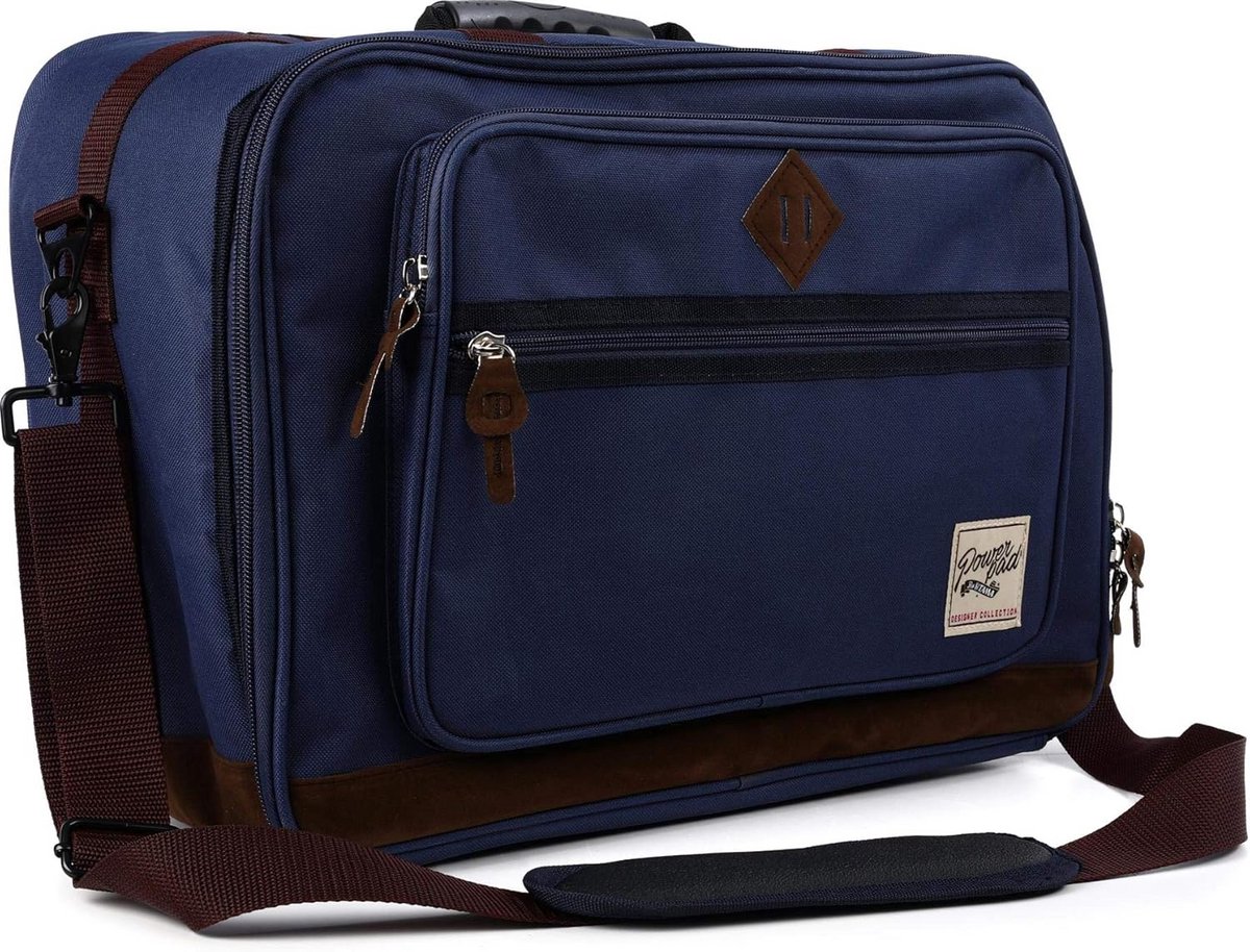 Dubbele Drumpedaal Tas - Universele Bassdrum Pedaal Koffer Marineblauw