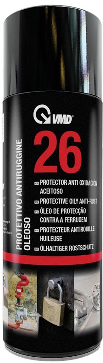 Anti-Roest Olie Spray 400ml - Corrosiebescherming voor Metaal tijdens Opslag | Oxidatiewerend & Weerbestendig | Voor Machines, Mallen & Motoren | VMD26 [17226]