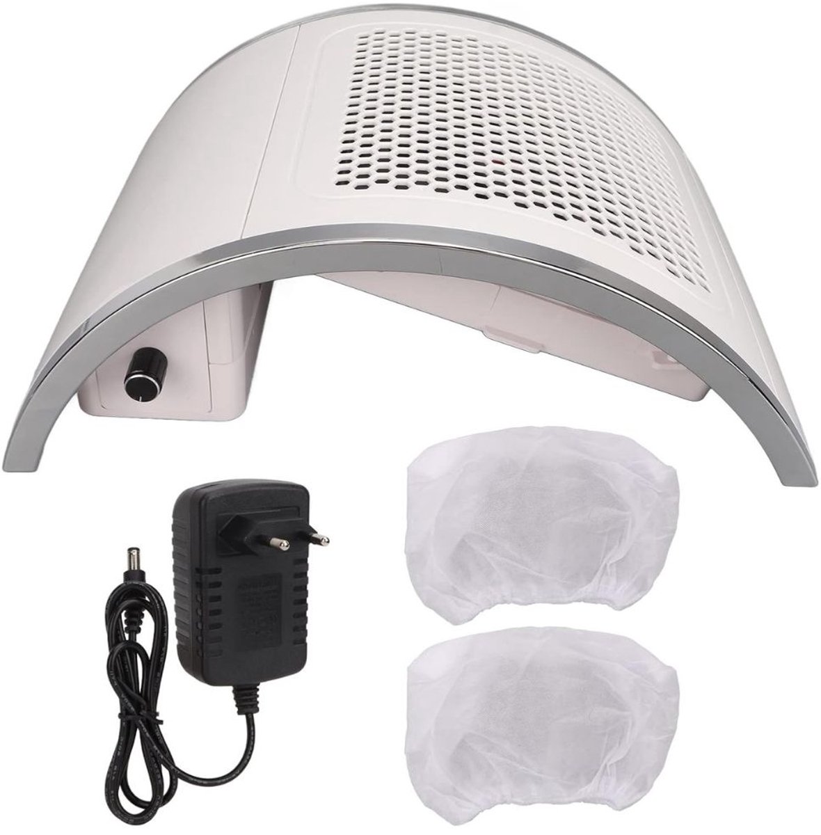Quvo® Nagel Afzuiger - Stofafzuiger Nagels - Stofafzuiging - Wit - 34cm x 29cm x 8cm