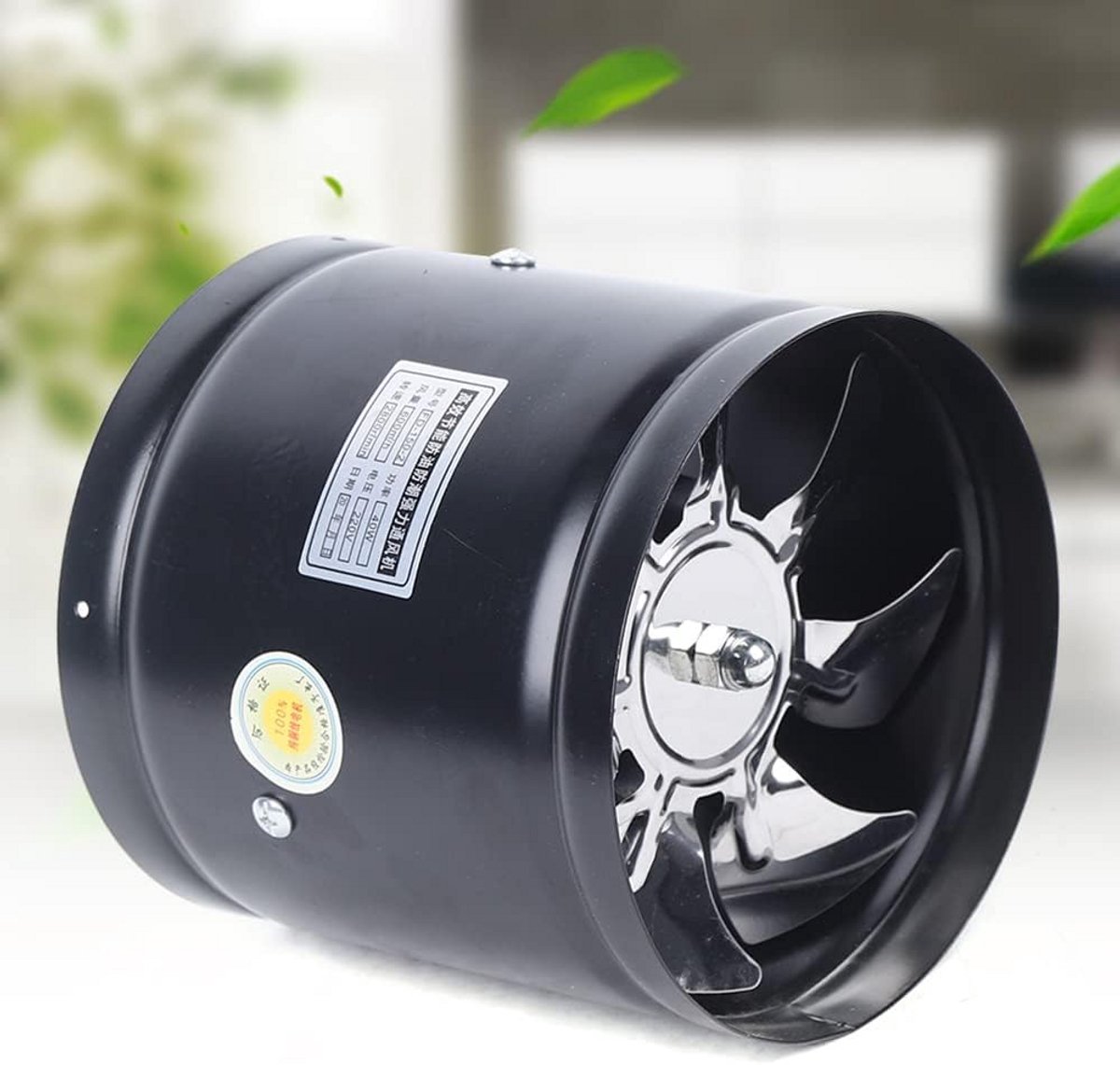 Krachtige Inline Buisventilator 150 mm - 600 m³/uur Ventilatie voor Afzuiging en Toevoer