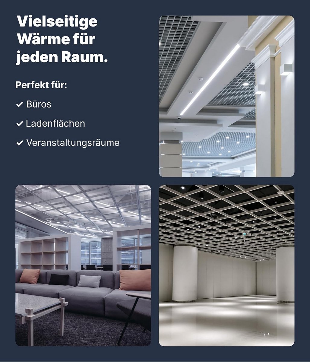 Infraroodverwarming Paneel 60x60 cm 360W met Thermostaat voor Wand en Plafond – foto 5