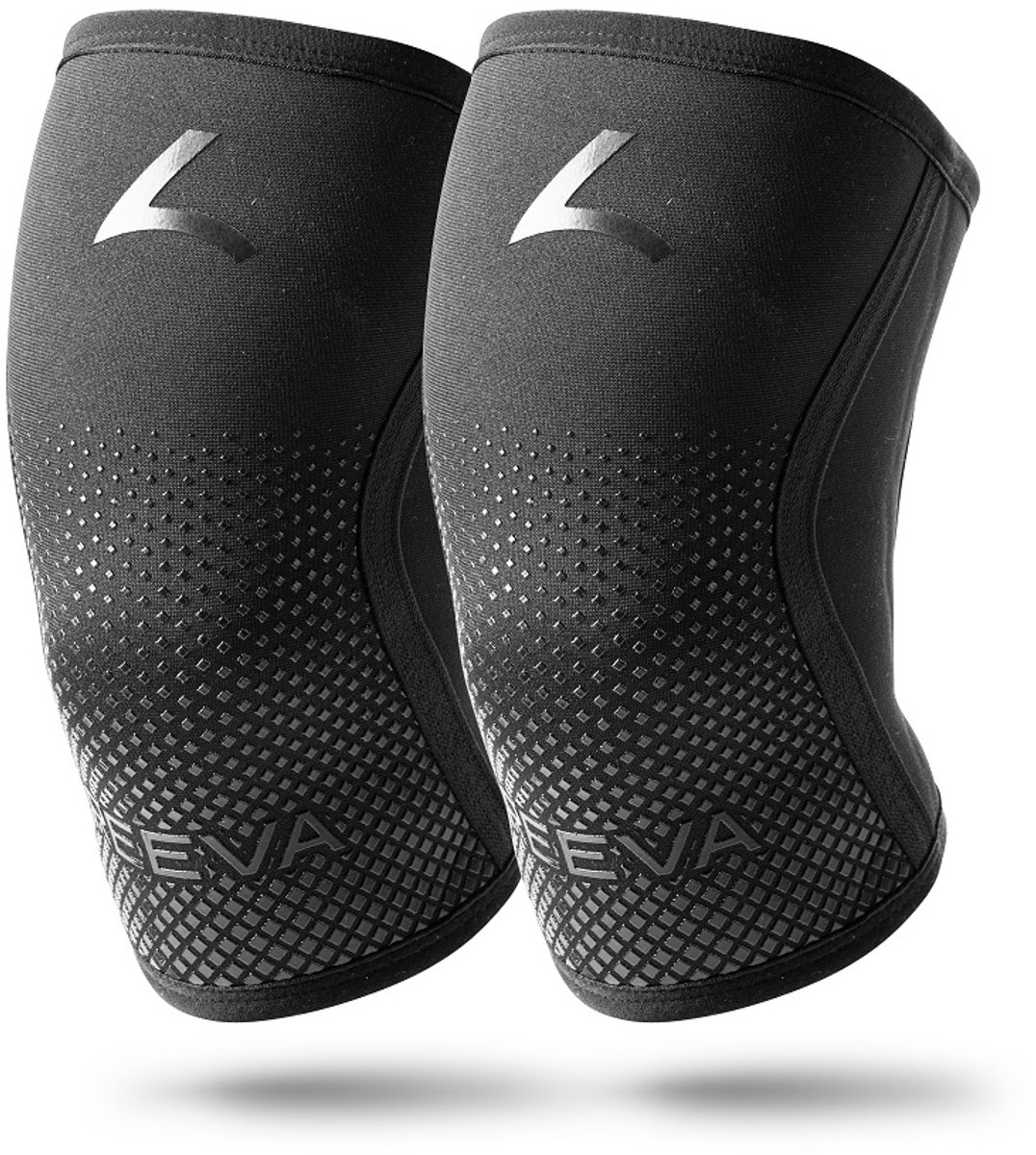 Reeva Knee Sleeves 5mm - Knee sleeves crossfit - knee wraps - Knee sleeves powerlifting - Reflective Knie Brace geschikt voor Gewichtheffen, Fitness en CrossFit - Unisex - Verkocht per paar - Maat (S)