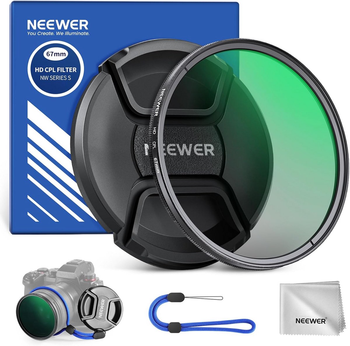 67mm CPL Polarisatiefilter voor Camera Lens - Reflectie Verminderen & Contrast Verhogen
