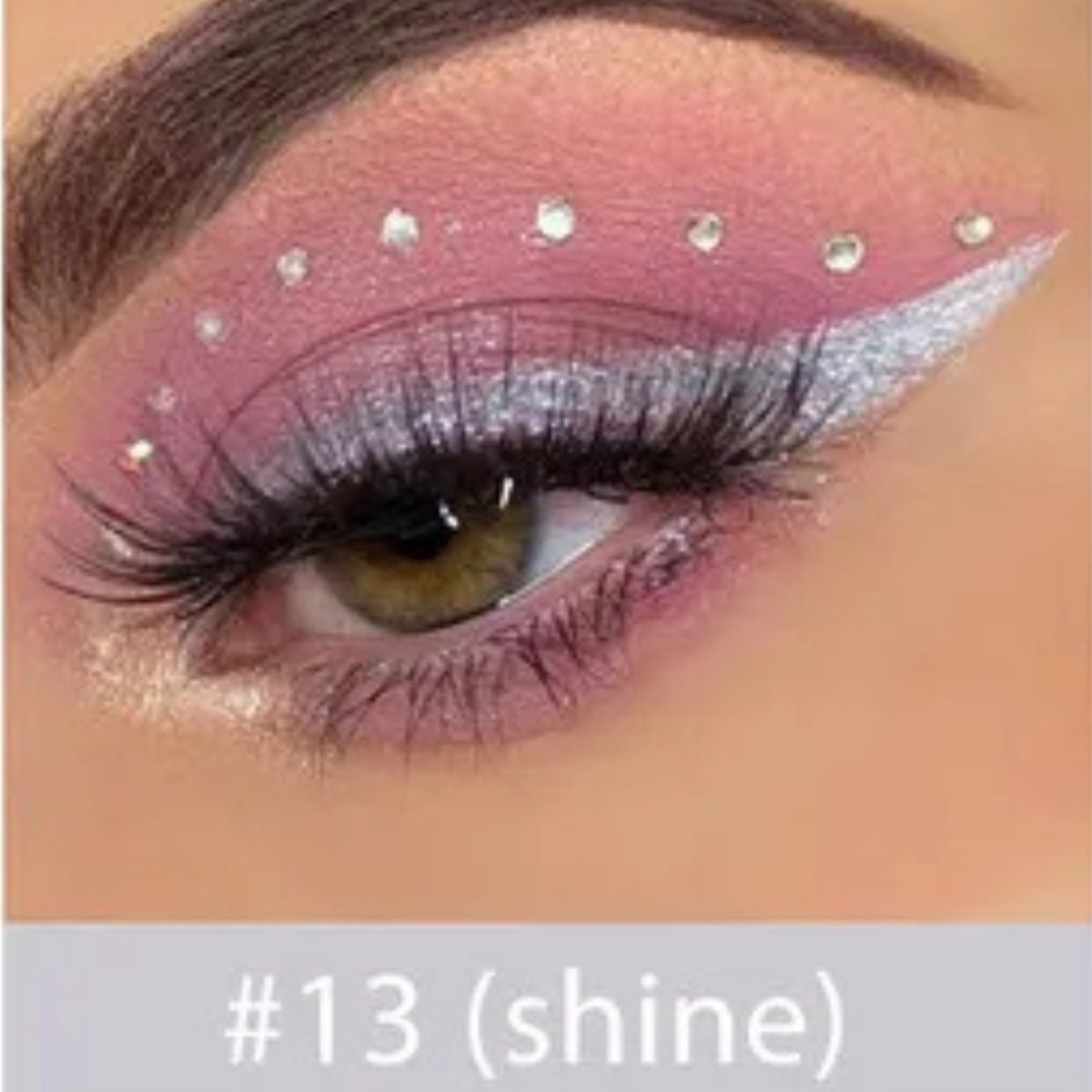 Waterproof Shiny Gel Eyeliner - 13 Silver - 0.2g