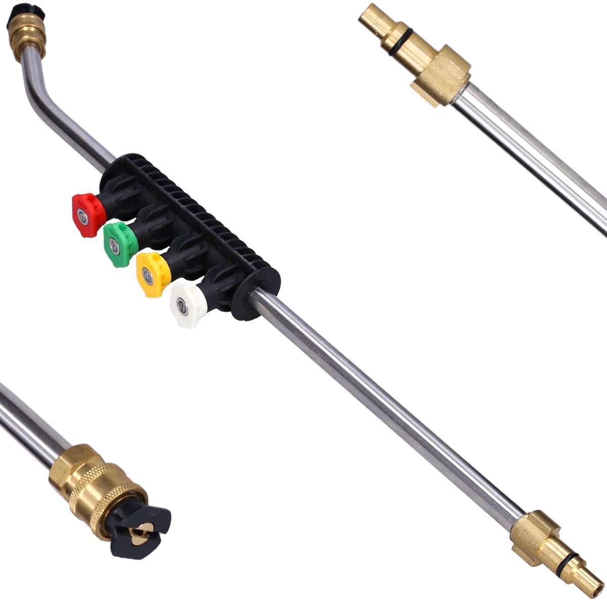Sillar Spuitlans met 5 Spuitdoppen voor Hogedrukreiniger – Geschikt voor Parkside & Lavor – Bayonet Aansluiting – 1 Set – foto 8
