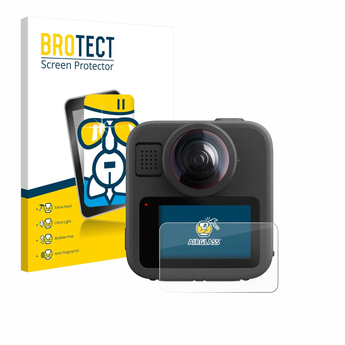 Screenprotector voor GoPro Max 2 Beschermglas transparant