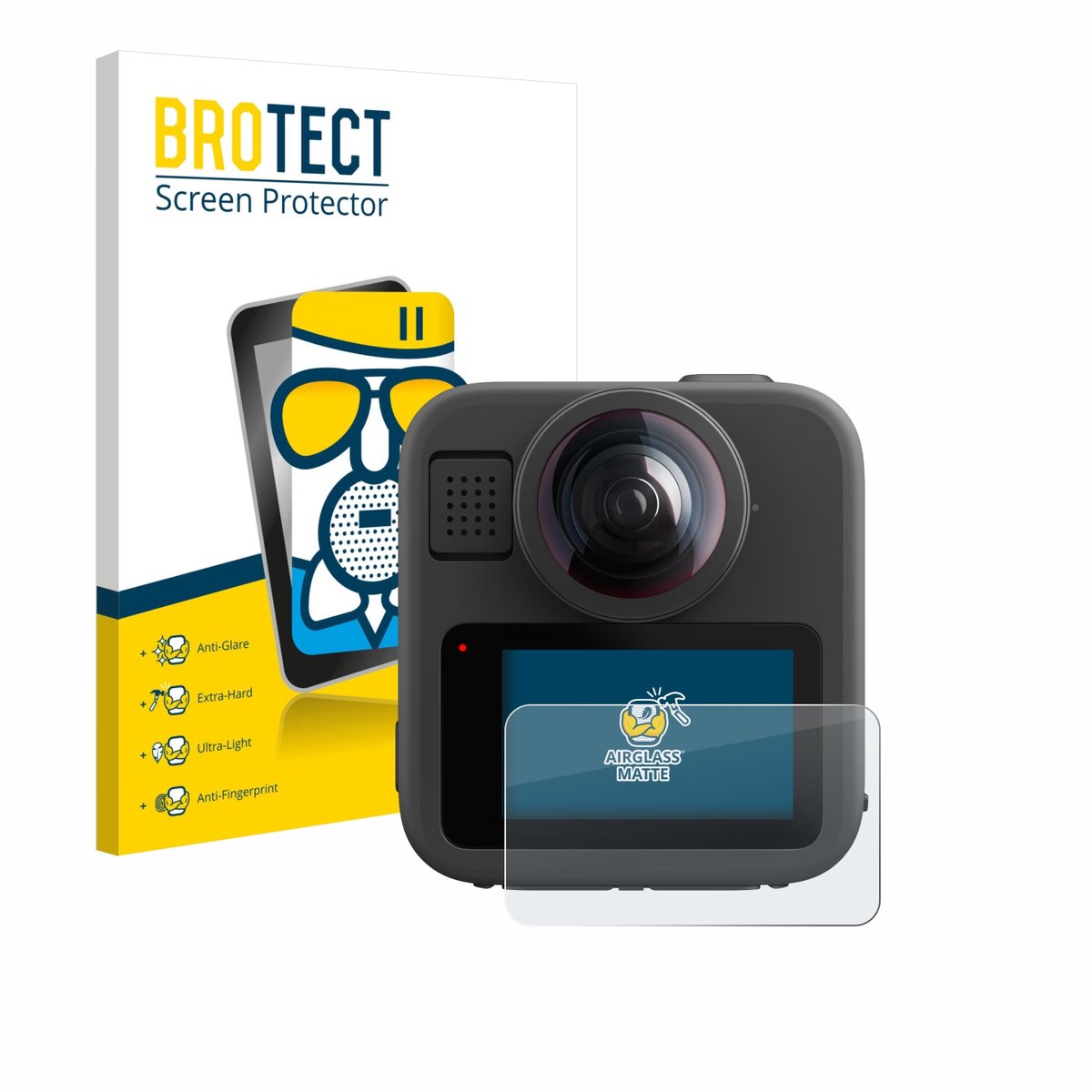 BROTECT - Screenprotector voor GoPro Max 2 - Folie Beschermfolie Beschermglas matte