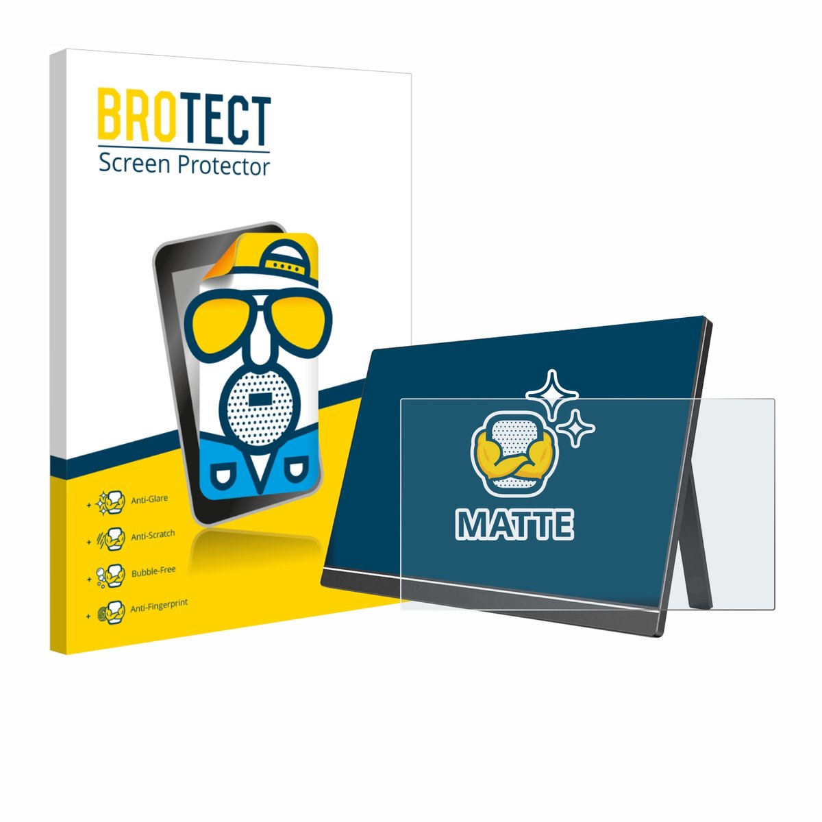 BROTECT - Screenprotector voor Arzopa 60HZ/A1 15.6" - Folie Beschermfolie matte
