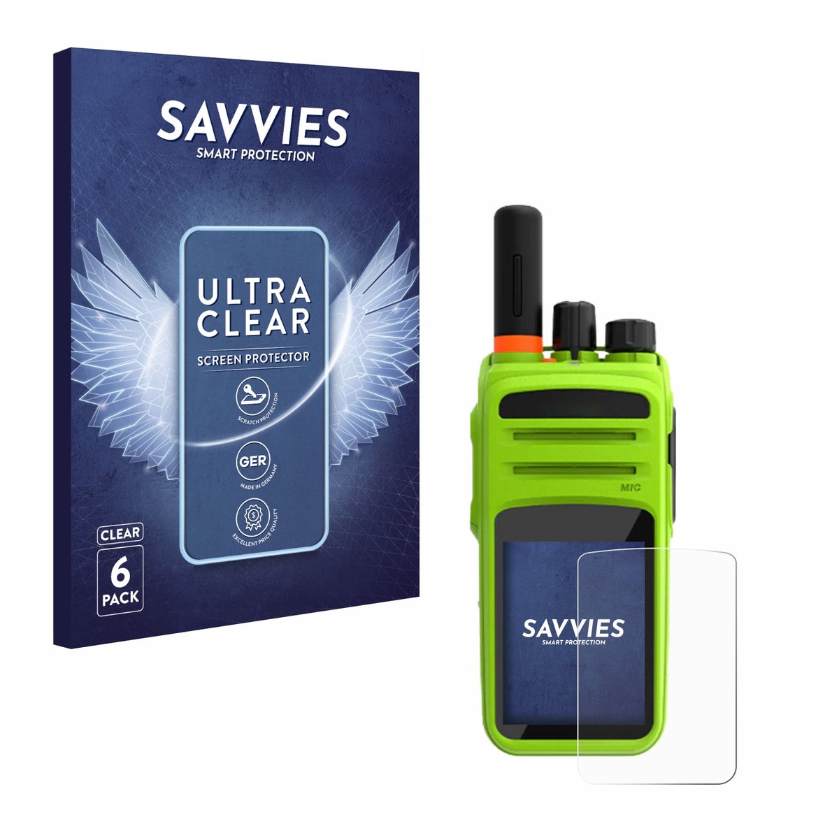 Savvies - Screenprotector voor Talkpod N58 Plus - Folie Beschermfolie transparant 6 Stuks