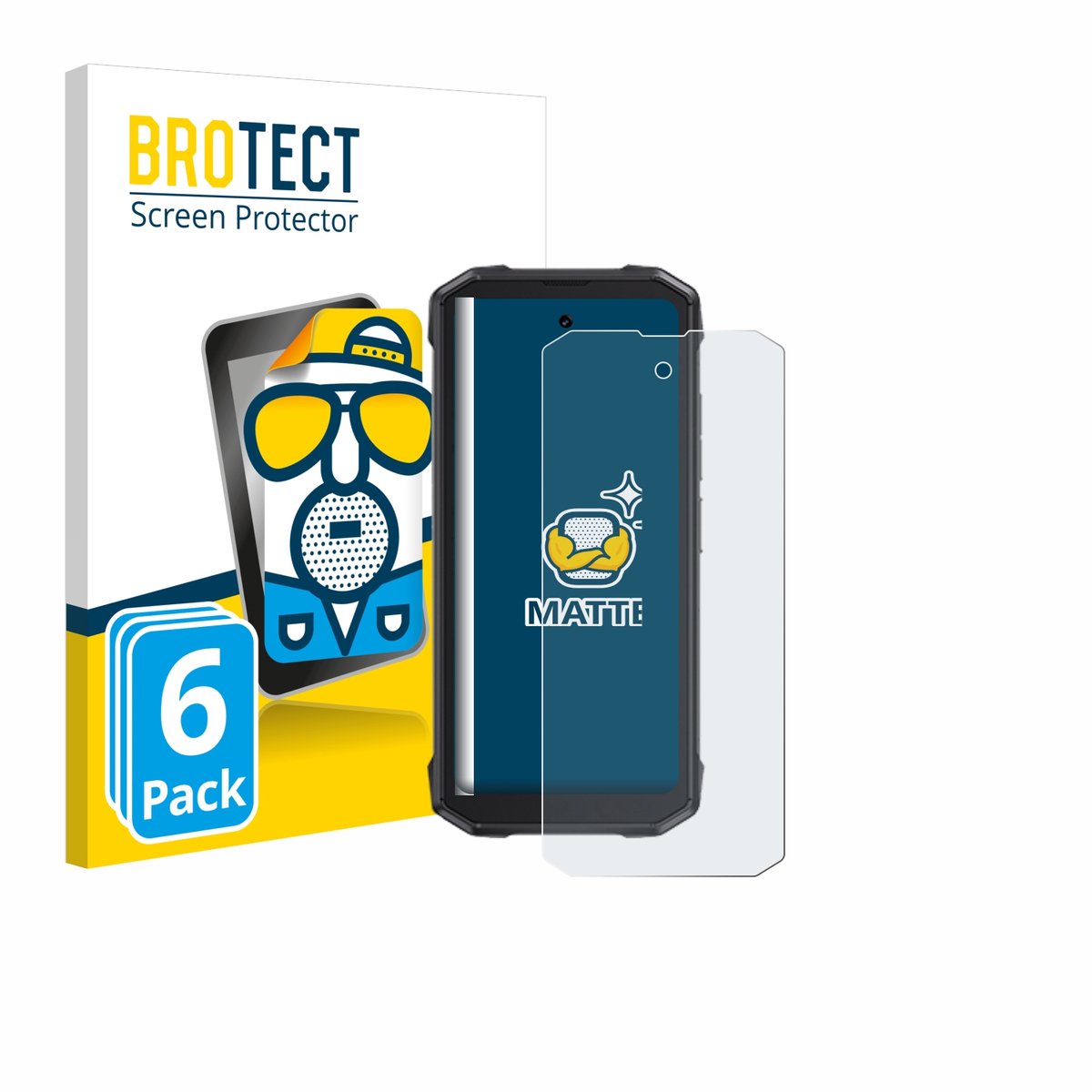 BROTECT - Screenprotector voor Cubot King Kong Mini 4 - Folie Beschermfolie matte 6 Stuks