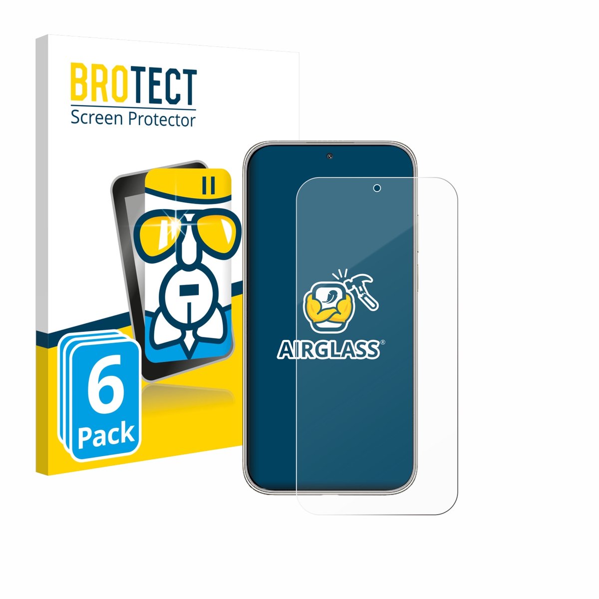 Screenprotector 6 Stuks voor Huawei Mate 70 Air Beschermglas transparant