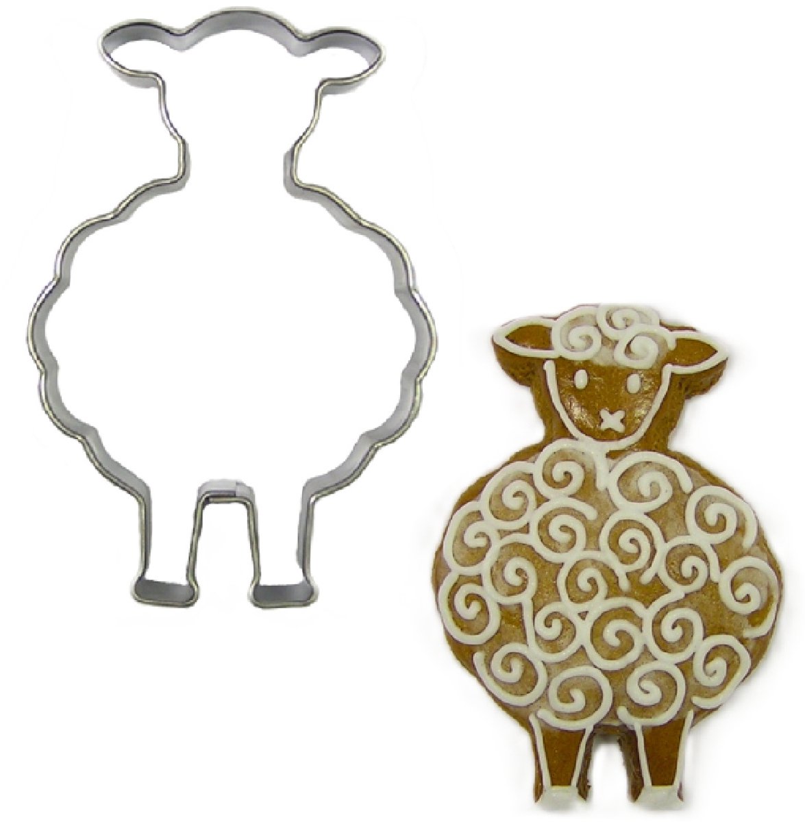 BrandNewCake Uitsteker Schaap RVS 7cm