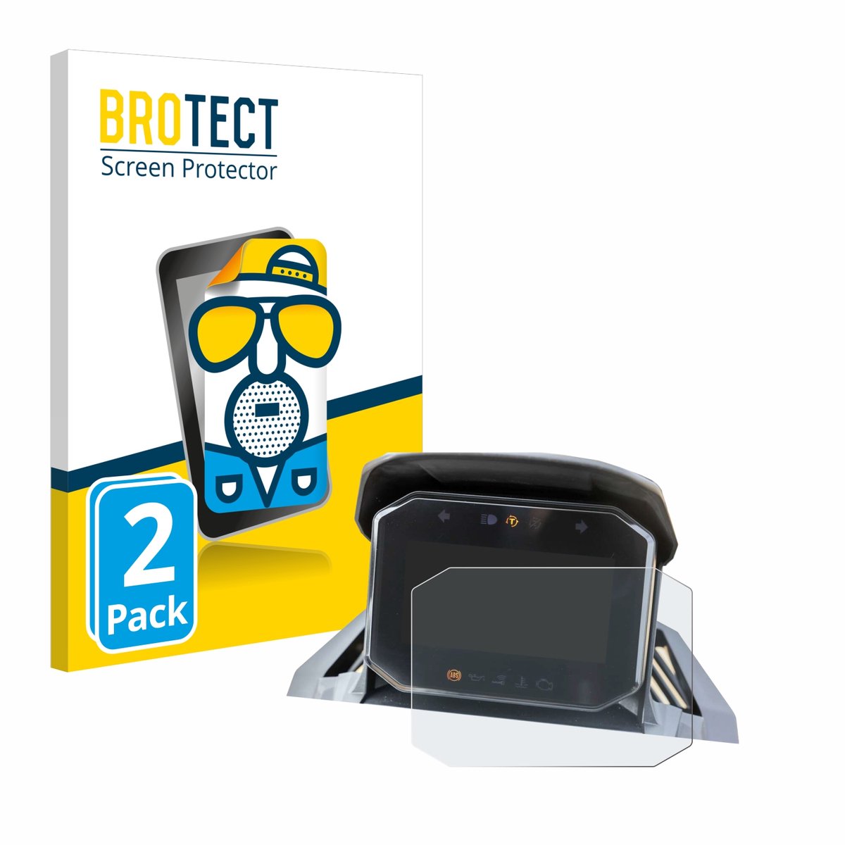 BROTECT - Screenprotector voor Honda ADV350 4" - Folie Beschermfolie matte 2 Stuks