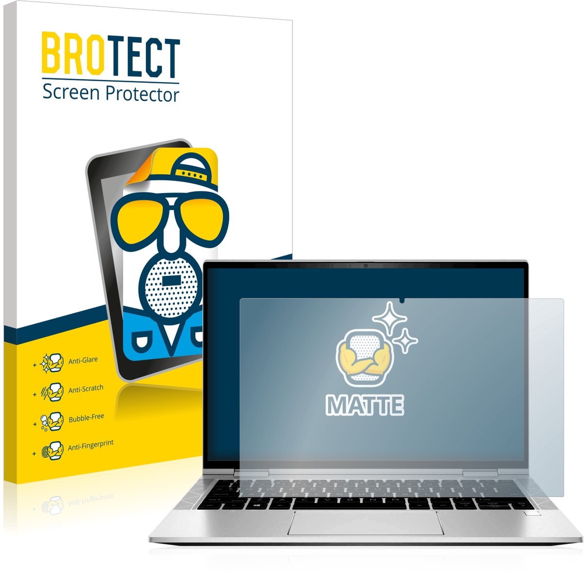 BROTECT - Screenprotector voor HP EliteBook x360 830 G7 - Folie Beschermfolie matte