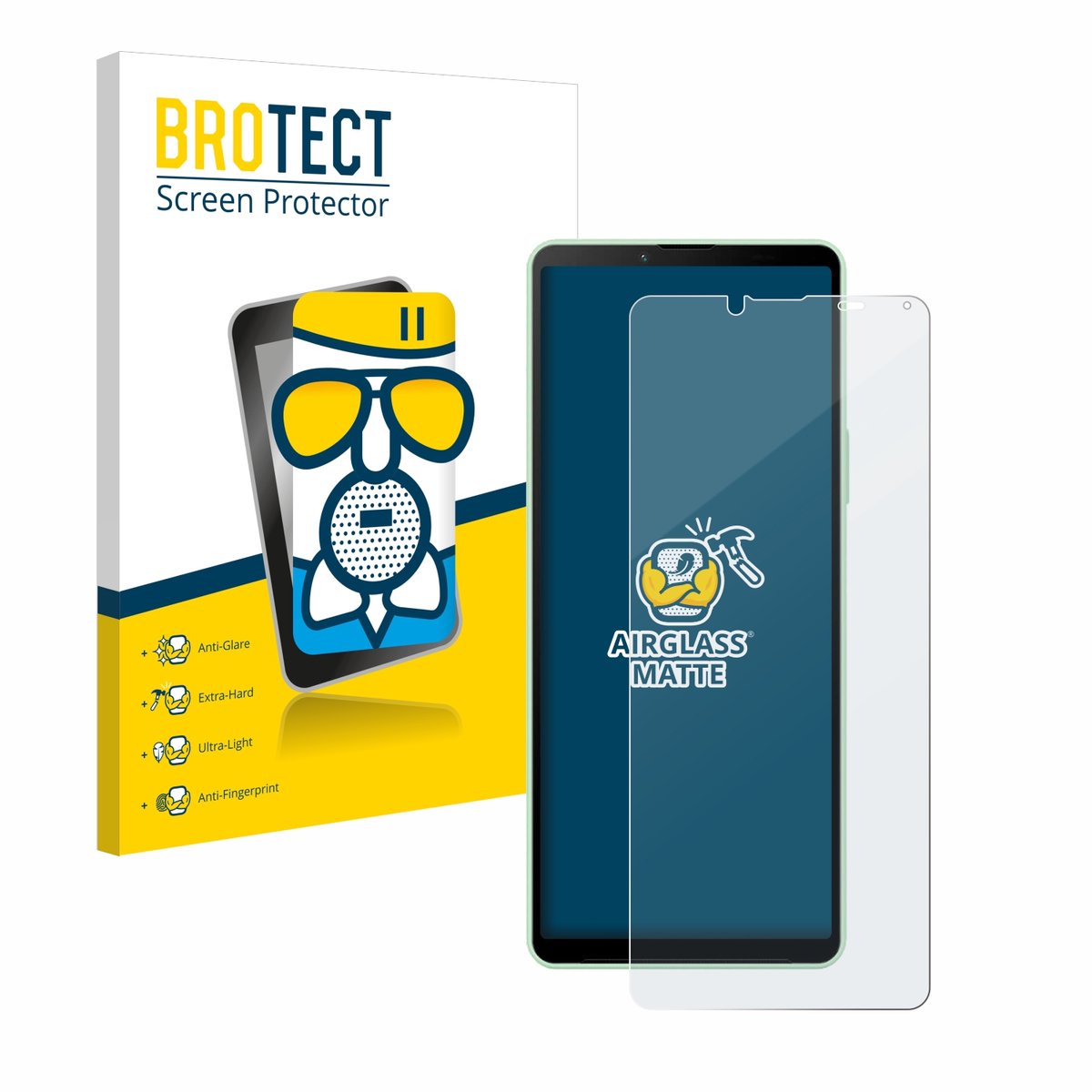 BROTECT - Screenprotector voor Sony Xperia 10 V - Folie Beschermfolie Beschermglas matte