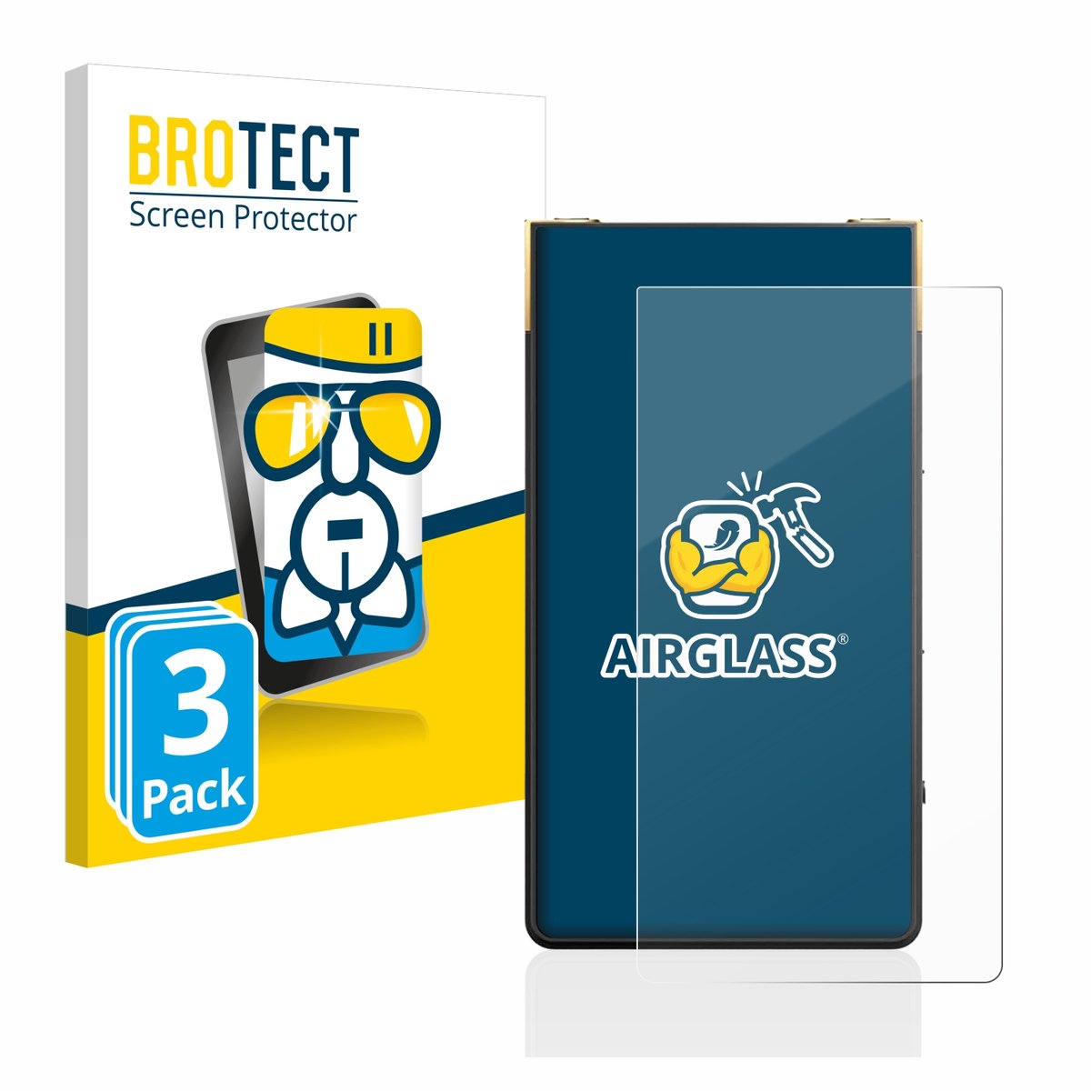 Screenprotector 3 Stuks voor Sony Walkman NW-ZX707 Beschermglas transparant